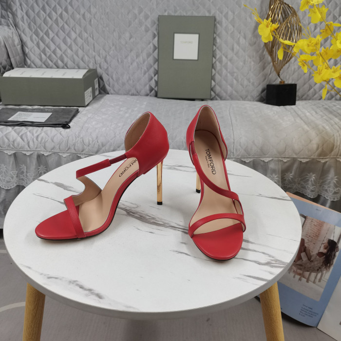 Tom Ford 10.5 cm de Cuero de la Sandalia En color Rojo