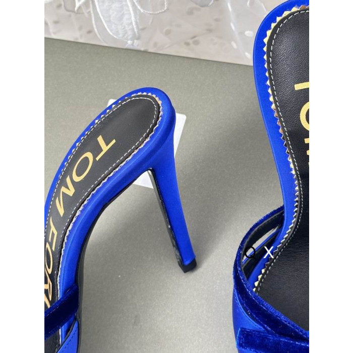 Tom Ford 10.5 cm de Terciopelo Arco de Diapositivas En color Azul