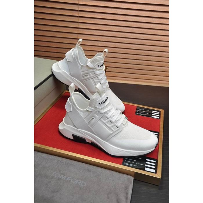 Tom Ford Malla De Nylon Jago De La Zapatilla De Deporte Blanco