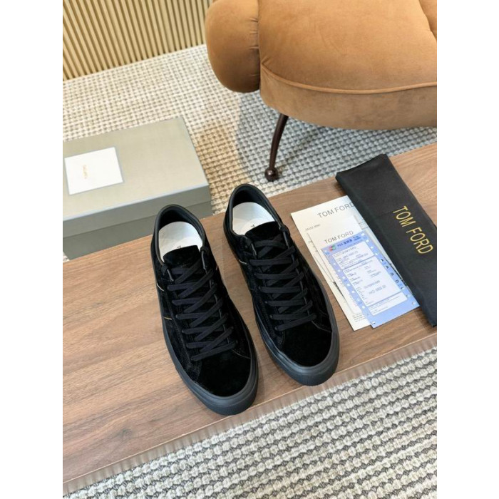 Tom Ford Gamuza Cambridge Zapatillas En Negro 013