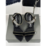 Tom Ford 10cm de Terciopelo Asimétrica de Cristal de la Sandalia En Black08