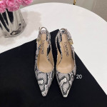 Tom Ford 10cm Angelina Slingback Zapatos en Relieve de Python En Blanco