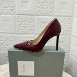 Tom Ford 10.5 cm Print de Cocodrilo Punta del Dedo del pie zapatos de Tacón Alto En Claret