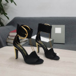 Tom Ford 10.5 cm Hebilla Metálica-Sandalias de Tacón En Negro