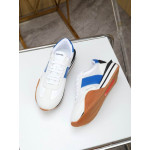 Tom Ford Gamuza Tejido Técnico James De La Zapatilla De Deporte En Color Blanco/Azul 037