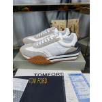 Tom Ford Gamuza Tejido Técnico James De La Zapatilla De Deporte En Color Gris/Blanco 048