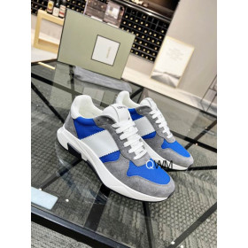 Tom Ford Negro Técnicas De Baja La Parte Superior De La Zapatilla De Deporte En Color Gris/Azul