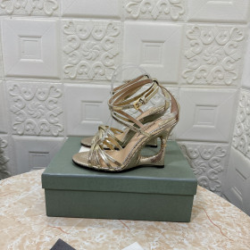 Tom Ford 10.5 cm estampado de Serpiente Strappy Sandalia de Tacón Alto En Oro