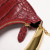 Tom Ford Womens Mini Patrón De Cocodrilo Bolso De Hombro En Rojo