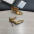 Tom Ford Patente De Cuero De Cadena De Metal Puntiagudos Tacones Altos En Oro