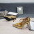 Tom Ford Patente De Cuero De Cadena De Metal Puntiagudos Tacones Altos En Oro