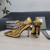 Tom Ford Patente De Cuero De Cadena De Metal Puntiagudos Tacones Altos En Oro
