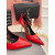 Tom Ford Modelo De Cocodrilo Candado De Tobillo Abrigo Punta Del Dedo Del Pie Bombas En Rojo