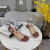 Tom Ford Zenith Cadena Adornado Lagarto-Efecto Cuero Slingback Sandalia En Color Marrón