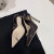 توم فورد 10cm براءات الاختراع والجلود ويتني Slingback في البني الداكن