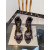 توم فورد المعادن خنجر الصنادل السوداء