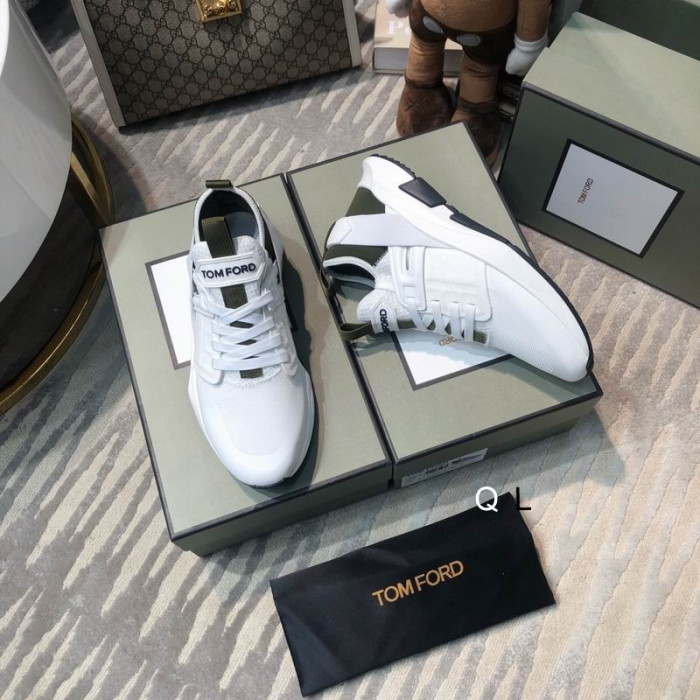 Tom Ford Jago Nylon Mesh Low-Top Tenisky V White01