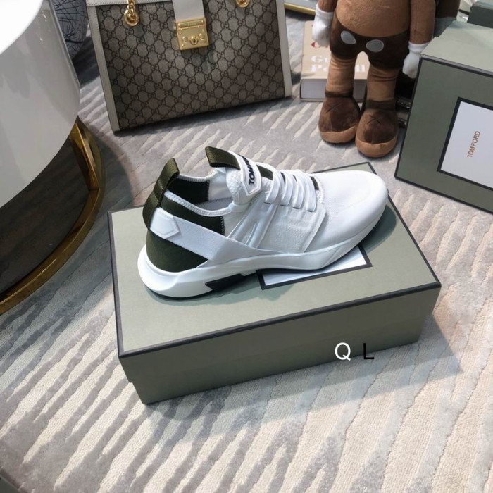 Tom Ford Jago Nylon Mesh Low-Top Tenisky V White01