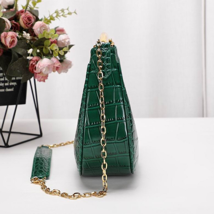 Tom Ford Dámské Mini Krokodýlí Vzor Taška Přes Rameno V Zelené