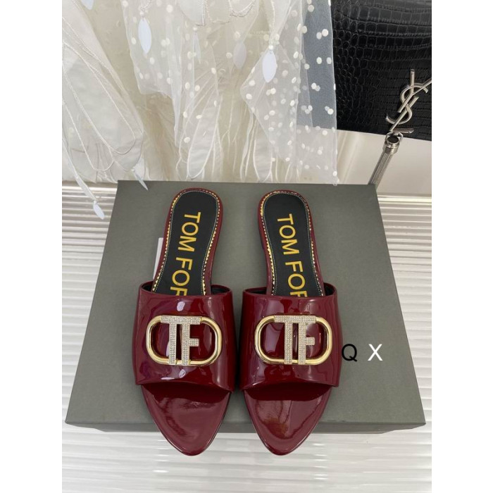 Tom Ford Patent Leather TF Logo Snímek V Bordó