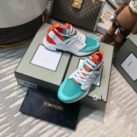 Tom Ford Jago Nylon Mesh Low-Top Tenisky V Lake blue03