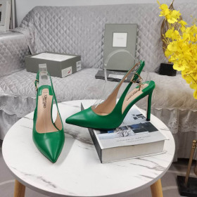 Tom Ford 10,5 cm Lesklé Kůže Angelina Slingback V Zelené