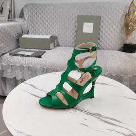 Tom Ford 11cm Lesklé Kůže Paradis Klec Sandály V Zelené