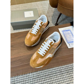 Tom Ford Semiš Technické Tkaniny James Tenisky V Hnědé 024