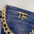 Tom Ford Tlustý Řetěz Krokodýlí Vzor Podpaží Taška V Modré Barvě