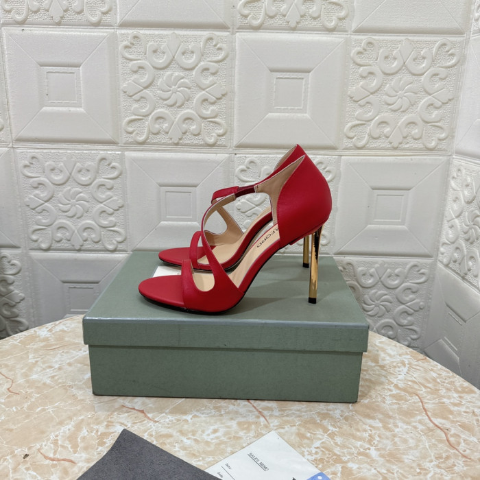 Tom Ford 10,5 cm Læder High Heel Sandal I Rød