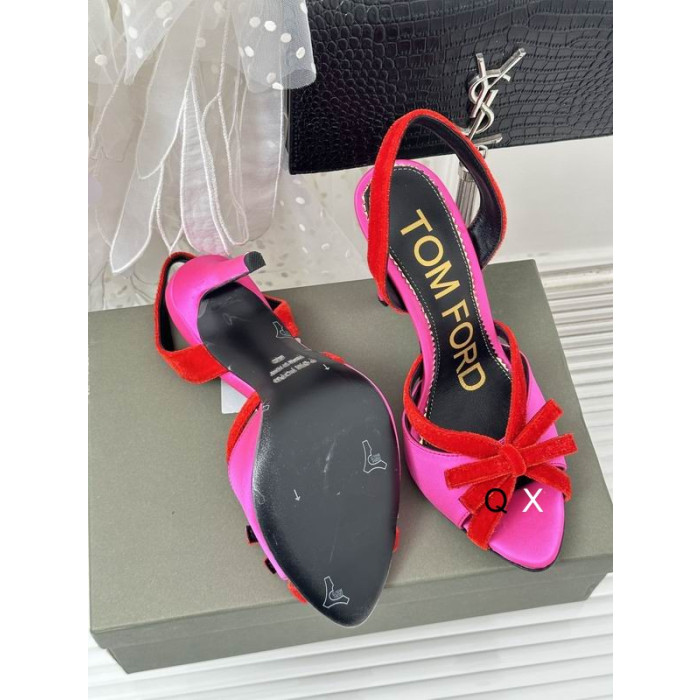 Tom Ford Velvet Bue Sandal I Rosa