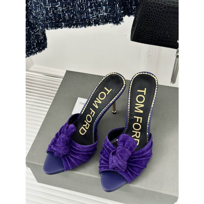 Tom Ford 10cm Metal Hæl Slide I Lilla