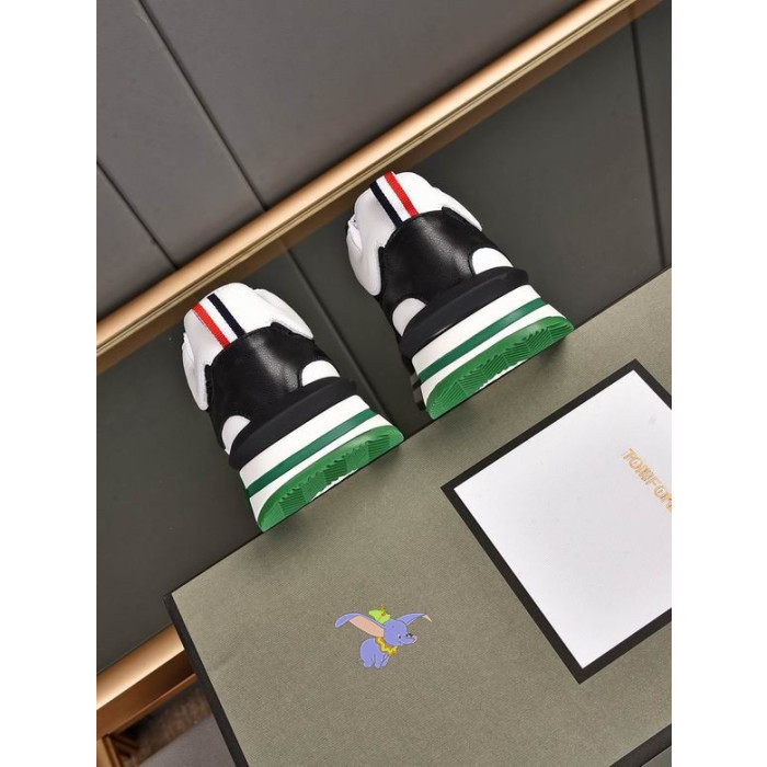Tom Ford Læder Lav-Top Sneaker I Sort