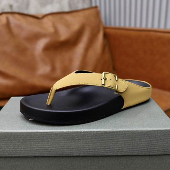 Tom Ford Mænds Læder Fabulous Palm Tøfler I Gul