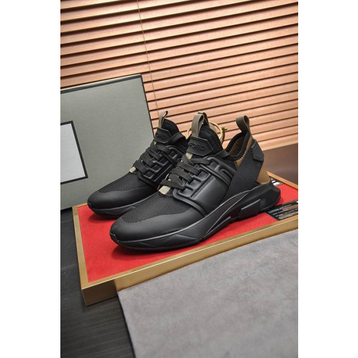 Tom Ford Nylon Mesh Jago Sneaker I Sort