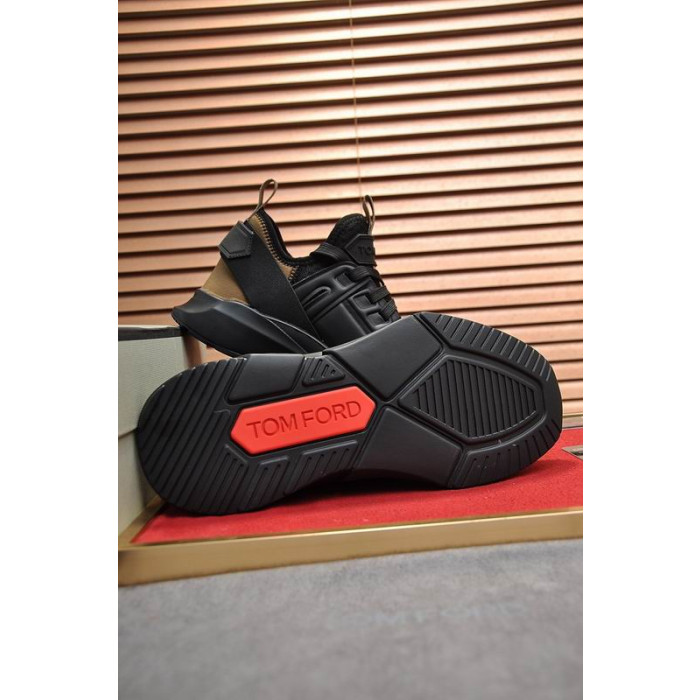 Tom Ford Nylon Mesh Jago Sneaker I Sort