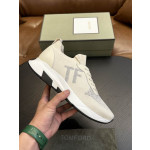 Tom Ford Mesh Lace-Up Lave Sneakers I Hvid