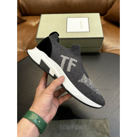 Tom Ford Mesh Lave Sneakers I Grå