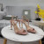 Tom Ford 10,5 cm Skinnende Læder Guld Metal Kæde Angelina Sandal I Pink