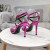 Tom Ford 10,5 cm Læder Sølv Kæde Sandal I Pink