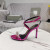 Tom Ford 10,5 cm Læder Sølv Kæde Sandal I Pink
