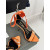 Tom Ford 10cm Silke Satin Spænde Hollow Strap Sandal I Orange