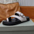 Tom Ford Mænds Læder Flip Flops I Hvid