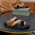 Tom Ford Mænds Læder Flip Flops I Brun