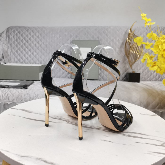 Tom Ford 11cm lakleder Ida Sandaal In het Zwart