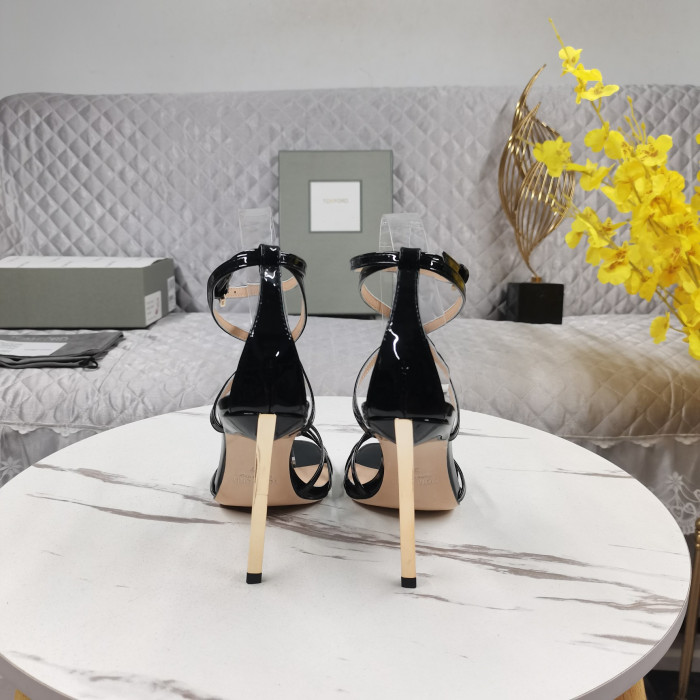 Tom Ford 11cm lakleder Ida Sandaal In het Zwart