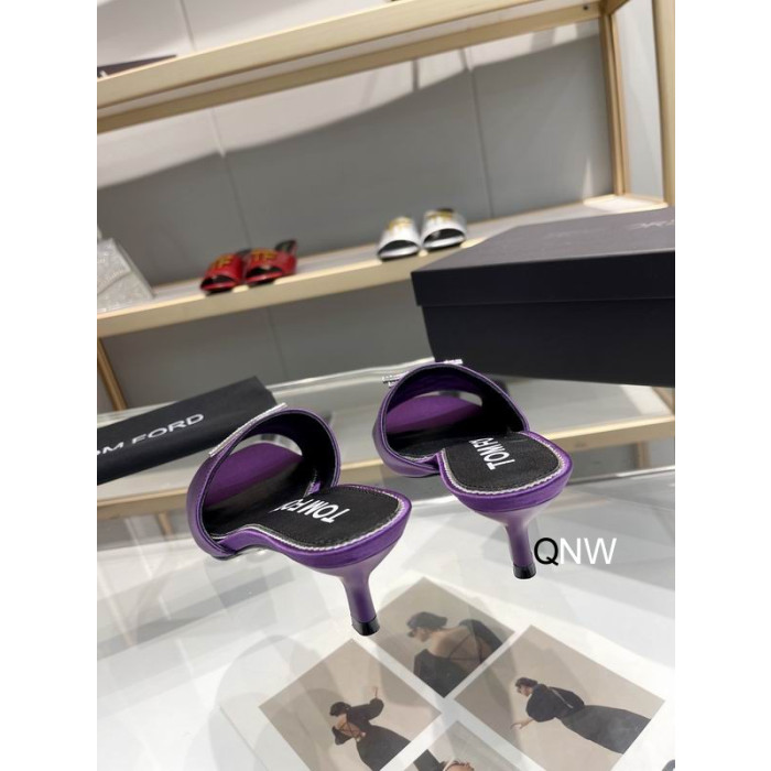 Tom Ford 4,5 cm Zijde TF-Logo Schuif In het Paars