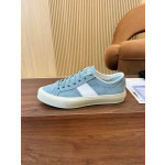 Tom Ford Suede Cambridge Sneakers In het blauw 012