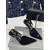Tom Ford 10cm Velvet Asymmetrische Crystal pompen In Black03