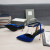 Tom Ford Gelaagd Nappa Leder Hangslot Puntige Teen Pompen In Het Donker Blauw